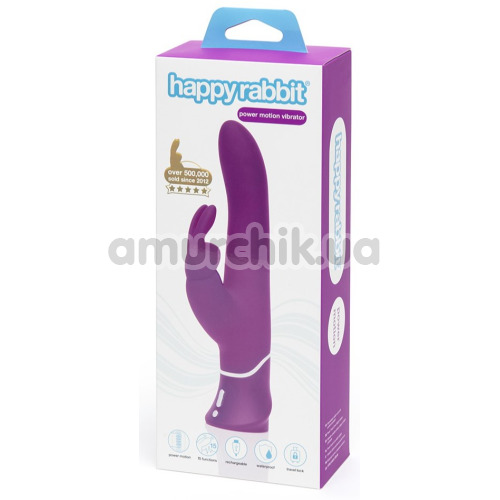 Вибратор с толчками Happy Rabbit Power Motion Vibrator, фиолетовый