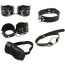 Бондажный набор sLash BDSM Leather Set, черный - Фото №1