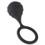 Ерекційне кільце з обтяжувачем Black Velvets Cock Ring & Weight, чорне - Фото №2