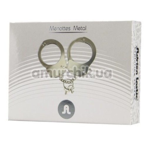 Наручники Adrien Lastic Menottes Metal Handcuffs, срібні