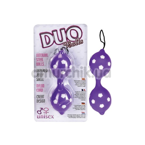 Вагинальные шарики Duo Balls фиолетовые