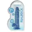Фалоімітатор Realrock Crystal Clear Dildo Realistic 7, блакитний - Фото №7