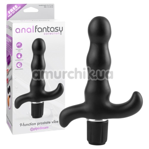 Вібростимулятор простати Anal Fantasy Collection 9-Function Prostate Vibe, чорний