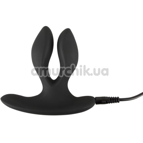 Анальна пробка з вібрацією XouXou Vibrating Expander Butt Plug, чорна