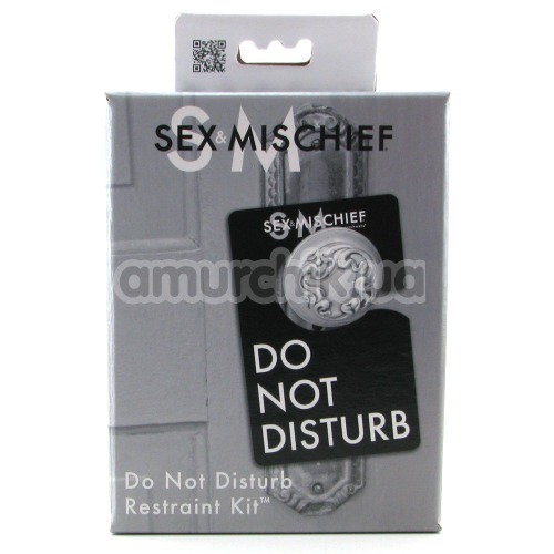 Бондажные ленты Sex & Mischief Do Not Disturb kit, красные