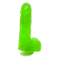 Мыло в виде пениса с присоской Чистий Кайф S, зеленое - Фото №1