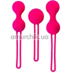 Набор вагинальных шариков A-Toys Pleasure Balls Set, розовый - Фото №1