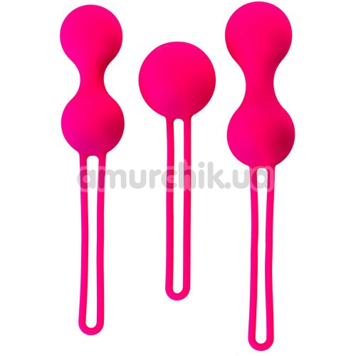 Набор вагинальных шариков A-Toys Pleasure Balls Set, розовый - Фото №1