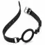 Кляп-кольцо DS Fetish Silicone Ring Gag, черный - Фото №3