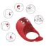 Виброкольцо с электростимуляцией Boss Series Fox, красное - Фото №6
