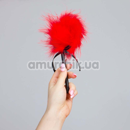 Перышко для ласк Secret Play Mini Feather Tickler, красное