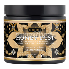 Їстівна пудра для тіла Honey Dust Kissable Body Powder Vanilla Creme - ванільний крем, 170 грам - Фото №1
