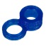 Эрекционное кольцо Aztec Style Penisring Double, синее - Фото №0