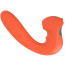Симулятор орального секса для женщин с вибрацией Kissen Kraken, оранжевый - Фото №3