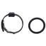 Эрекционное кольцо для члена Medium Leather Ball Spreader, черное - Фото №5