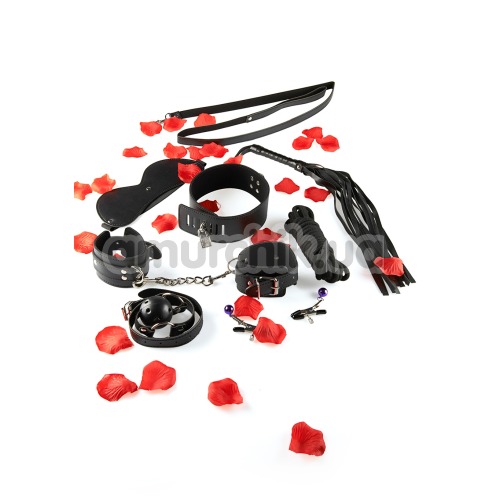 Бондажний набір BDSM Starter Kit, чорний - Фото №1