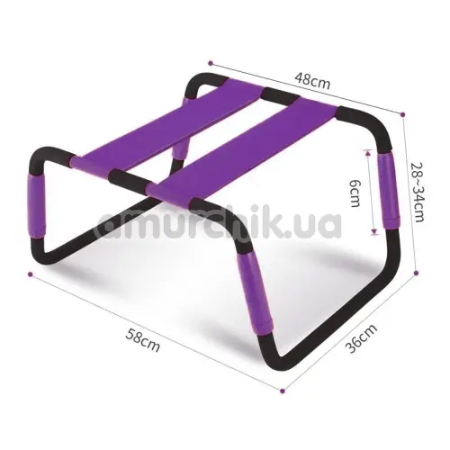 Стілець для сексу Roomfun Detachable Sex Chair, чорно-фіолетовий
