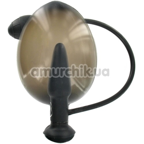 Анальный расширитель с вибрацией Malesation Inflatable Vibrating Butt Plug, чёрный