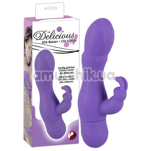 Вибратор Delicious Clit Tickler, фиолетовый