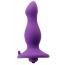 Анальна пробка з вібрацією Butt Plug With Suction Cup, фіолетова - Фото №1