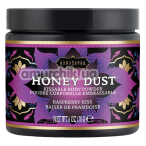 Съедобная пудра для тела Honey Dust Kissable Body Powder Raspberry Kiss - малина, 170 грамм - Фото №1