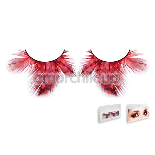 Ресницы Dark Red Feather Eyelashes (модель 621)