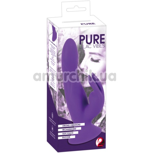 Вибратор на присоске Pure Lilac Vibes, фиолетовый