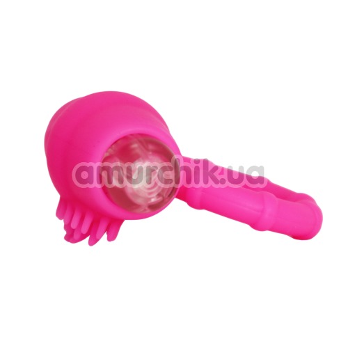 Виброкольцо А-Toys Powerful Cock Ring 769001, розовое