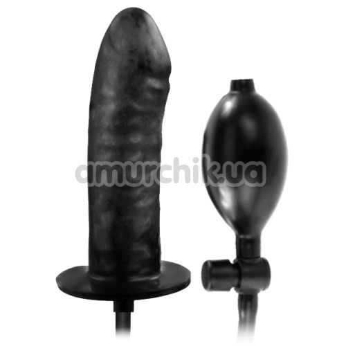 Анальний розширювач Bigger Joy Inflatable Penis, чорний - Фото №1