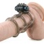 Кольцо-насадка с вибрацией Basic Essentials Stretchy Vibrating Support Cage - Фото №6