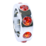 Эрекционное кольцо с красными кристаллами Boss Series Metal Ring Diamonds Small, серебряное - Фото №3