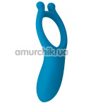 Віброкільце для члена Toy Joy Designer Edition Hero Couples C-Ring, блакитне - Фото №1