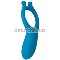 Виброкольцо для члена Toy Joy Designer Edition Hero Couples C-Ring, голубое - Фото №1