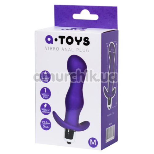 Анальна пробка з вібрацією A-Toys Vibro Anal Plug 761314 М, фіолетова