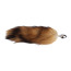 Анальная пробка с коричневым хвостом лисы Fierce Euphoria Fluffy Fox Plug, серебряная - Фото №3