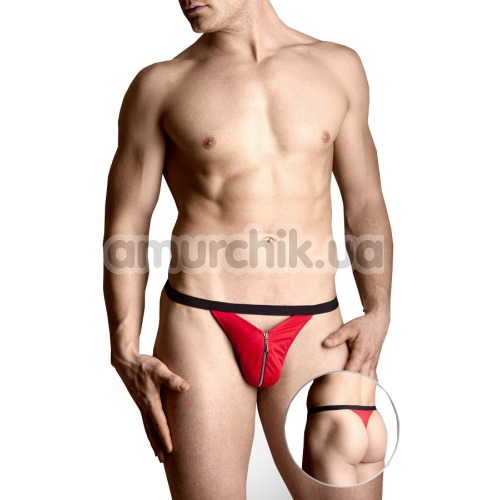 Трусы-стринги мужские Mens thongs красные (модель 4497)
