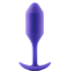 Анальная пробка со смещенным центром тяжести B-Vibe Snug Plug 2, фиолетовая - Фото №1