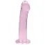 Фалоімітатор Realrock Crystal Clear Dildo Non Realistic 7, рожевий - Фото №1