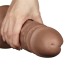 Вибратор Realistic Chubby Dildo 10.5, коричневый - Фото №9