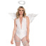 Комплект аксессуаров ангела Leg Avenue Feather Angel Wings & Halo Accessory Kit белый: крылья + нимб - Фото №0