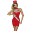 Костюм медсестры JSY Costume 4962, красный: платье + головной убор - Фото №2