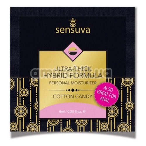 Лубрикант Sensuva Ultra-Thick Hybrid Formula Cotton Candy - цукрова вата, 6 мл