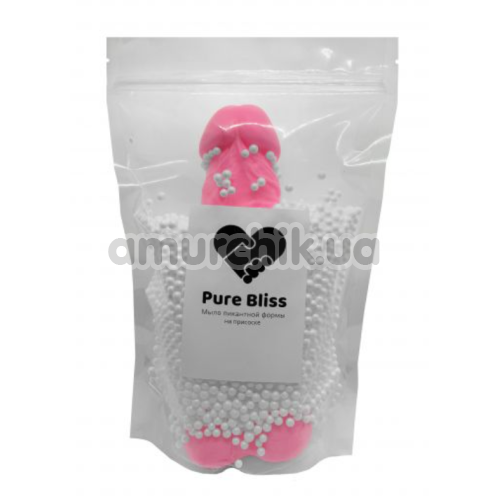 Мыло в виде пениса с присоской Pure Bliss XL, розовое