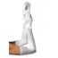 Перчатки Extra Long Satin Gloves, белые - Фото №0