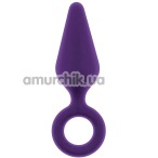 Анальная пробка Flirts Pull Plug M, фиолетовая - Фото №1
