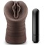 Искусственная вагина с вибрацией Hot Chocolate Alexis, коричневая - Фото №1