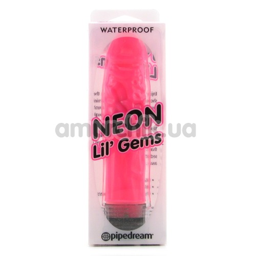 Вибратор Neon Lil' Gems, розовый