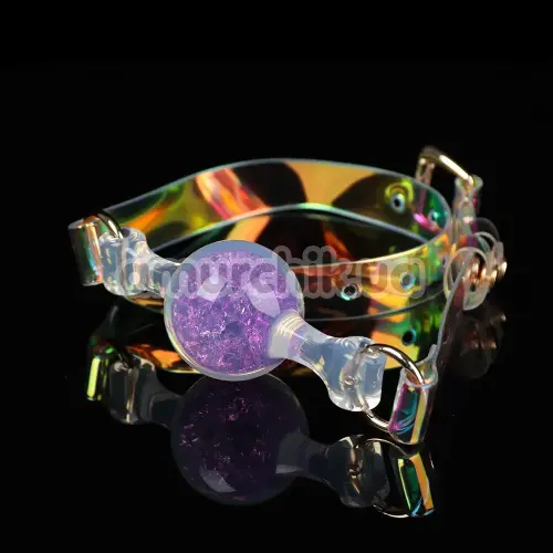 Кляп Univibe Crystal Gag L, фіолетовий