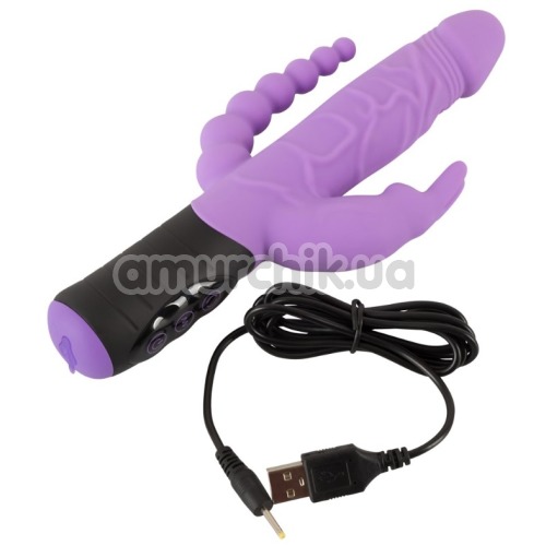 Вібратор Triple Vibrator, фіолетовий