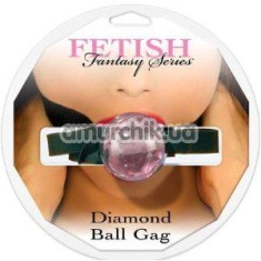 Кляп Diamond Ball Gag, рожевий - Фото №1